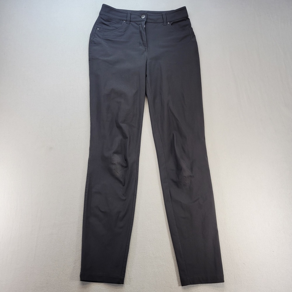 Lululemon City Sleek 5 Pocket Pants Womens 4 Gray Slim Commuter LW5CPNS